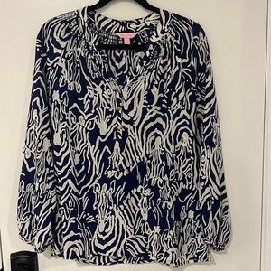 Lilly Pulitzer size medium V-neck blouse